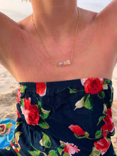 Load image into Gallery viewer, Multi-Gem: Citrine, Purple Amethyst, Quartz, Rose Quartz Gold Plated Necklace