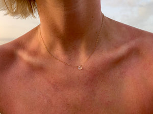 Grade AA Dainty Moonstone Healing Pear Shape Gemstone Necklace