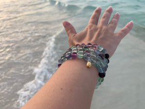 Flourite Healing Crystals Pick Your Charm Bracelets