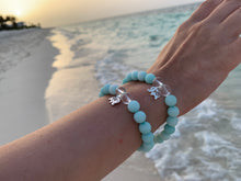 Load image into Gallery viewer, Amazonite &amp; Crystal Quartz Healing Crystal Pick Your Charm Bracelet