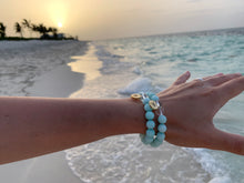 Load image into Gallery viewer, Amazonite &amp; Crystal Quartz Healing Crystal Pick Your Charm Bracelet