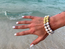 Load image into Gallery viewer, Howlite &amp; Yellow Jasper Healing Crystal Bracelet