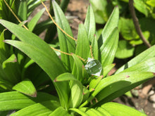 Load image into Gallery viewer, Double Terminated Herkimer Diamond Healing Crystal Gold Necklace 0.3