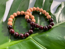 Load image into Gallery viewer, Garnet Healing Crystal Gemstone &amp; Sandalwood Beads Bracelet
