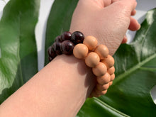 Load image into Gallery viewer, Garnet Healing Crystal Gemstone &amp; Sandalwood Beads Bracelet