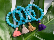Load image into Gallery viewer, Aquamarine Healing Crystal Gemstone &amp; Tassel Bracelet