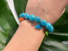 Load image into Gallery viewer, Aquamarine Healing Crystal Gemstone &amp; Super Tiny Tassels Bracelet