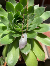 Load image into Gallery viewer, Raw Geode Amethyst Gemstone Healing Crystal Rose Gold Plated Pendant Necklace 0.7