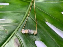 Load image into Gallery viewer, Multi-Gem: Citrine, Purple Amethyst, Quartz, Rose Quartz Gold Plated Necklace