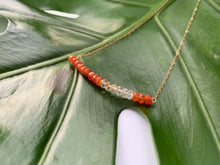 Load image into Gallery viewer, Multi-Gem: Citrine &amp; Carnelian Rondelle Gold Filled Necklace
