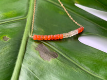 Load image into Gallery viewer, Multi-Gem: Citrine &amp; Carnelian Rondelle Gold Filled Necklace