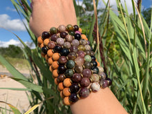 Load image into Gallery viewer, 10mm Tourmaline Healing Crystal Gemstone &amp; Sandalwood Bead Bracelet