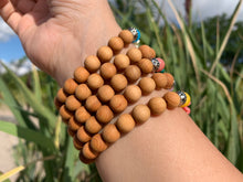 Load image into Gallery viewer, 8mm Jade Sandalwood Elephant Good Luck Charm Bracelet