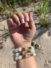 Load image into Gallery viewer, Kunzite Moonstone Peridot Healing Crystal Bracelet
