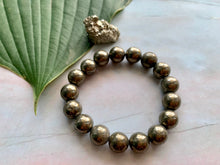 Load image into Gallery viewer, Pyrite Gemstone Healing Crystal Bracelet