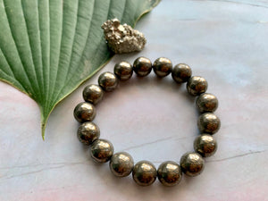Pyrite Gemstone Healing Crystal Bracelet