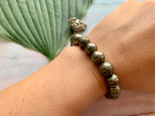 Load image into Gallery viewer, Pyrite Gemstone Healing Crystal Bracelet