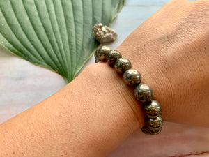 Pyrite Gemstone Healing Crystal Bracelet