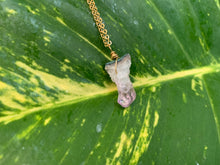 Load image into Gallery viewer, Raw Amethyst Gemstone Healing Crystal Gold Filled Pendant Necklace 0.2