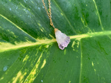 Load image into Gallery viewer, Raw Amethyst Gemstone Healing Crystal Gold Filled Pendant Necklace 0.3