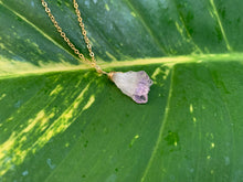 Load image into Gallery viewer, Raw Amethyst Gemstone Healing Crystal Gold Filled Pendant Necklace 0.3