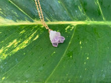 Load image into Gallery viewer, Raw Amethyst Gemstone Healing Crystal Gold Filled Pendant Necklace 0.3