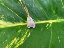 Load image into Gallery viewer, Raw Amethyst Gemstone Healing Crystal Gold Filled Pendant Necklace 0.3