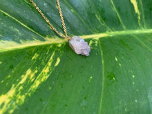 Load image into Gallery viewer, Raw Amethyst Gemstone Healing Crystal Gold Filled Pendant Necklace 0.4
