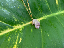 Load image into Gallery viewer, Raw Amethyst Gemstone Healing Crystal Gold Filled Pendant Necklace 0.6