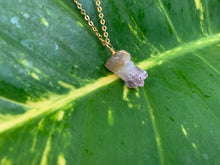 Load image into Gallery viewer, Raw Amethyst Gemstone Healing Crystal Gold Filled Pendant Necklace 0.6