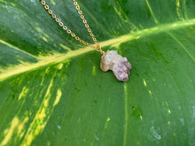 Load image into Gallery viewer, Raw Amethyst Gemstone Healing Crystal Gold Filled Pendant Necklace 0.6