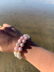 Moonstone and Kunzite Healing Crystal Bracelet