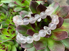 Load image into Gallery viewer, Clear Rose Quartz &amp; Herkimer Diamond Healing Crystals Bracelet