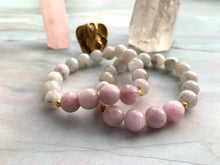 Load image into Gallery viewer, Moonstone and Kunzite Healing Crystal Bracelet