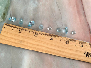 Grade AAA Blue Topaz Pear Shape Dainty Pendant Necklace