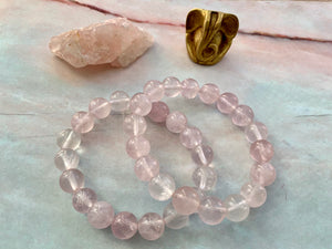 Rose Quartz Healing Crystals Bracelet