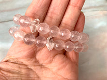 Load image into Gallery viewer, Clear Rose Quartz &amp; Herkimer Diamond Healing Crystals Bracelet