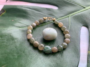 Green Jadeite Healing Crystal Gemstone Bracelet