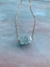 Load image into Gallery viewer, Blue Topaz Delicate Gemstone Gold Filled Necklace