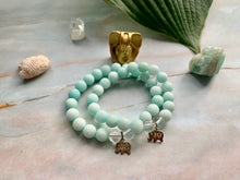 Load image into Gallery viewer, Amazonite &amp; Crystal Quartz Healing Crystal Pick Your Charm Bracelet
