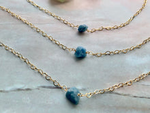 Load image into Gallery viewer, Raw Amethyst Gemstone Healing Crystal Gold Filled Heart Choker Necklace