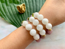 Load image into Gallery viewer, Kunzite Moonstone Peridot Healing Crystal Bracelet