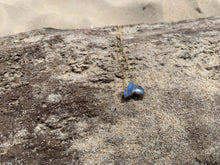 Load image into Gallery viewer, Labradorite Gemstone Whale Tale Dainty Pendant Necklace