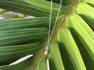 Gold Filled Pineapple Charm Necklace