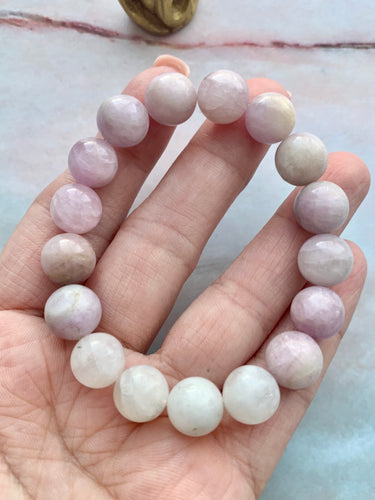 Moonstone and Kunzite Healing Crystal Bracelet