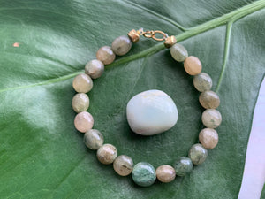 Green Jadeite Healing Crystal Gemstone Bracelet