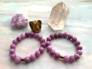 Lepidolite Healing Crystal Beads Bracelet