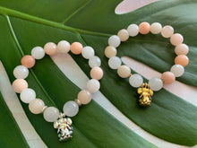 Load image into Gallery viewer, Ganesh Remover of Obstacles Orange Aventurine Gemstone Bracelet