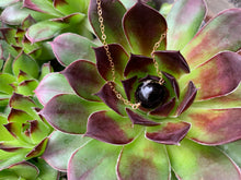 Load image into Gallery viewer, Black Tourmaline Gemstone Healing Crystal Gold Filled Necklace