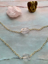 Load image into Gallery viewer, Rose Quartz Gemstone Healing Crystal Gold Filled Heart Choker Necklace